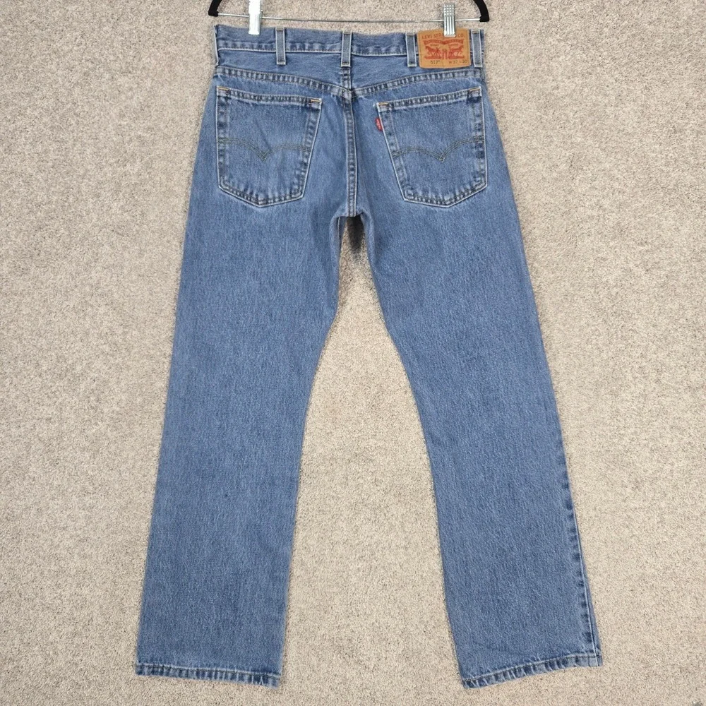 Levi's 517 Bootcut Jeans Mens 32x30 Medium Wash 100% cotton Denim blue
